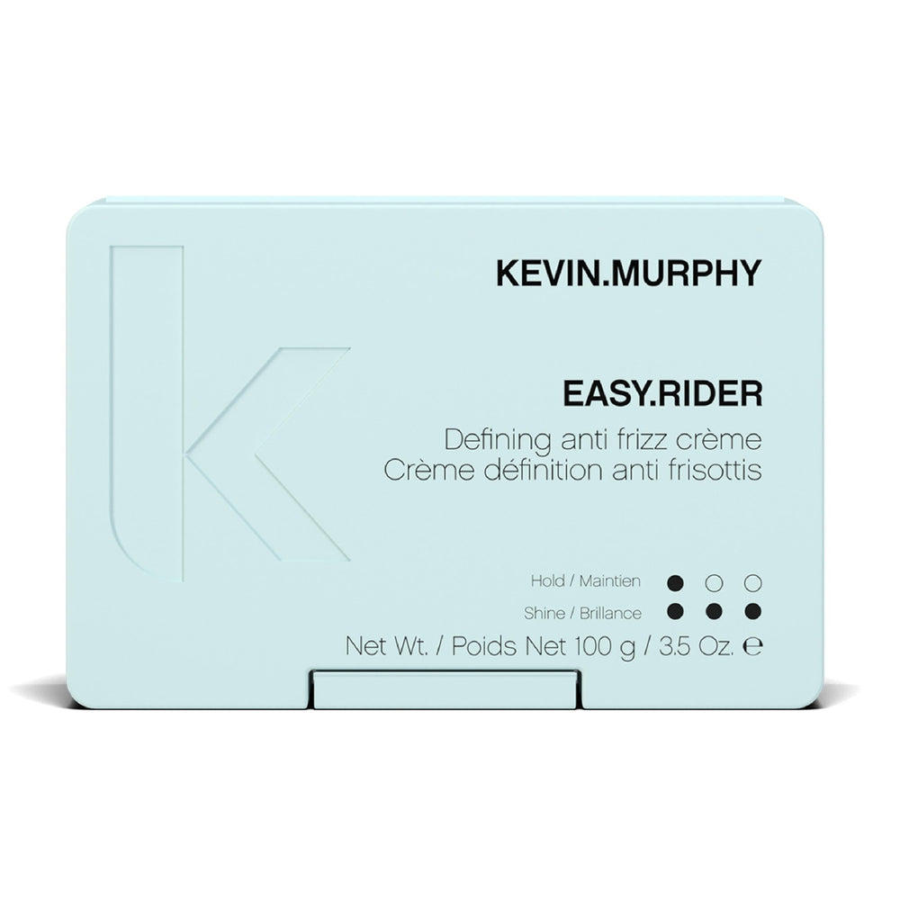 KEVIN.MURPHY EASY.RIDER cream-jar closeup for frizz control and curl activation.