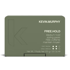 KEVIN.MURPHY FREE.HOLD paste tube closeup for flexible hold and natural shine.