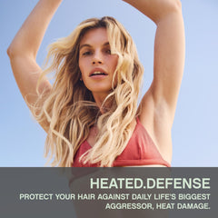 KEVIN.MURPHY Heated.Defense foam-application demonstrates even distribution before heat styling
