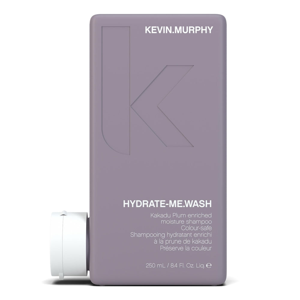 Kevin.MURPHY HYDRATE-ME.WASH bottle closeup reviving dull hair with antioxidants
