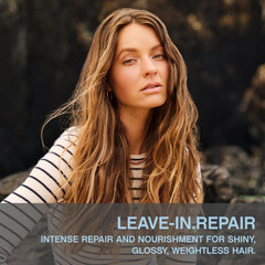 Kevin.Murphy LEAVE-IN.REPAIR application being spread for silky, repaired-looking hair