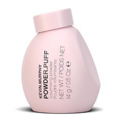 Kevin Murphy Powder Puff jar demonstrates root lift for fuller, textured hair.