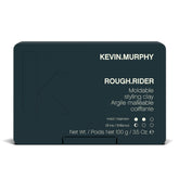 Kevin.Murphy Rough.Rider clay offers strong hold for matte, defined styles.
