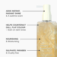 KEVIN.MURPHY SHIMMER.SHINE sheer mist providing lightweight hydration.