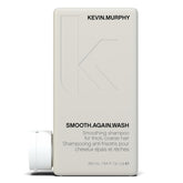 KEVIN.MURPHY SMOOTH.AGAIN WASH bottle front shows hydrating formula for smoother hair
