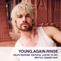 KEVIN.MURPHY YOUNG.AGAIN.RINSE packaging shot showing sulphate and parabens-free care