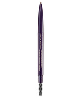 Kevyn Aucoin The Precision Brow Pencil Brunette closeup shows hair-like strokes for natural fullness.