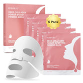 Kewhunt Deep Collagen Mask overnight closeup shows hydration and glow