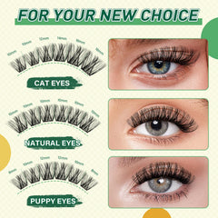 KEYYOU Eyelash Kit lash-bond-and-lock close-up highlighting quick application