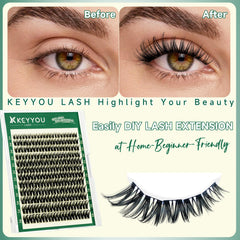 KEYYOU Flora side view highlights D-curl profile for lifted look