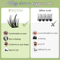 KEYYOU LASH Reinforced sealer finishing touch helps lock in lashes and reduce lift.