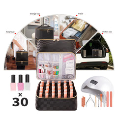KGMCARE UV light nail lamp case keeps gel nails neatly on the go