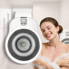 KGV Electric Shower Brush wall-mounted design enables hands-free back cleansing during showers