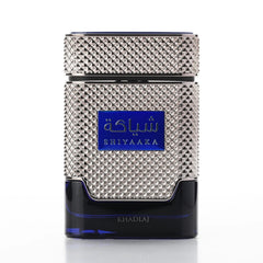 KHADLAJ SHIYAAKA BLUE bottle close-up for confident daily wear.
