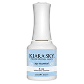 Kiara Sky Dip Base Coat Step 2 bottle close-up demonstrates durable base for dip nails.