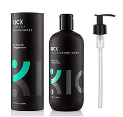 Kick Men's Conditioner Tea Tree pump bottle provides refreshing scalp care with nourished hair.