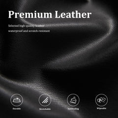 KIDOACOW leather massage table cover stretch-fit view demonstrates quick setup for standard beds