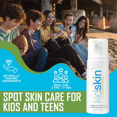 Kidskin teen foaming face wash with soft lather for daily use.