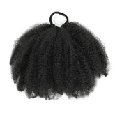 Kid's Summer Afro Puff 8inch natural-black ponytail for easy daily styling