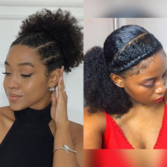 Kid's Summer Afro Puff detachable bow detail enables versatile styling