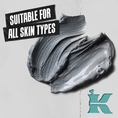Applying Kiehl's Acne-Treating Cleansing Paste on the face demonstrates multi-use care.
