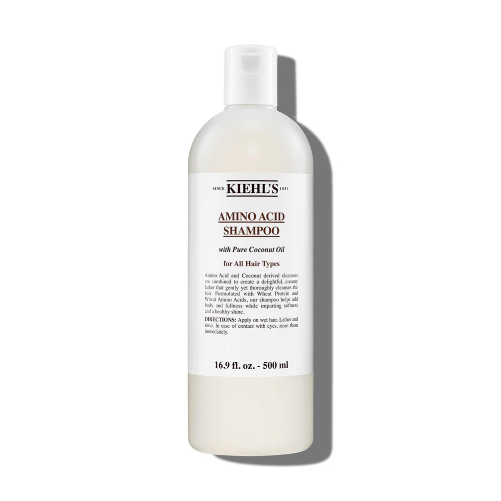 Kiehl's Amino Acid Shampoo bottle front for daily gentle cleansing