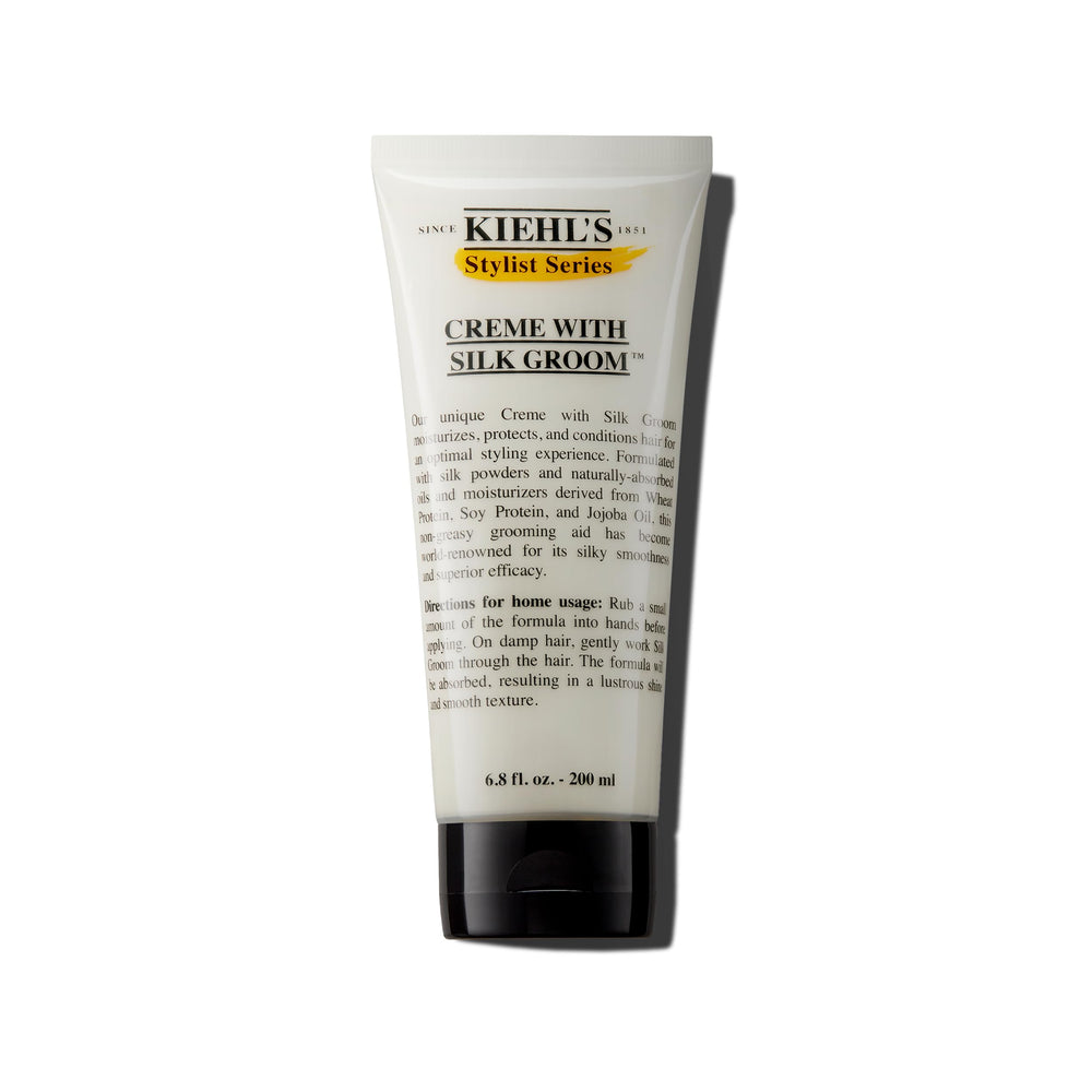 Kiehl's Crème with Silk Groom bottle 6oz delivering light conditioning and shine.