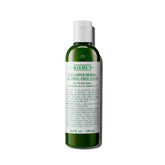 Kiehl's Cucumber Toner bottle closeup highlighting alcohol-free formula for sensitive skin.