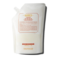 Kiehl's grapefruit liquid hand soap bottle with refreshing scent and gentle cleansing for daily use.
