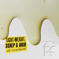 Kiehl's Magic Elixir application-hands demonstrates massage for scalp stimulation and nourishment
