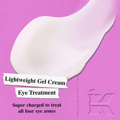 Kiehl's Super Multi-Corrective Eye Cream eye area puffiness reduction in action.