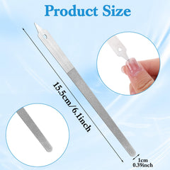 Kifmurase metal nail file, double-sided with diamond dust for efficient shaping.