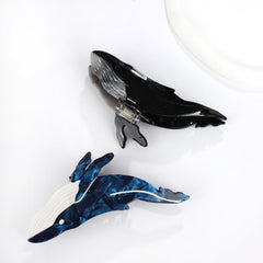KIGOTWIN clip-detail blue highlights vintage patchwork color and premium acetate.
