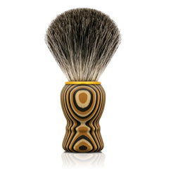 KIKC hand crafted badger brush head delivers smooth, even lather for a clean shave.