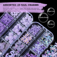 Kikonoke bow crown charms provide cute, stylish nail decor.
