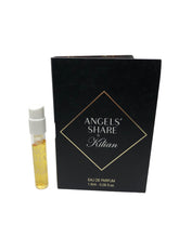Kilian Angels' Share EDP sample bottle for on-the-go trial wear.