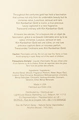 Kim Kardashian Gold outer box in deep gold inspires luxury rituals.