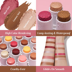 KIMUSE highlighter stick brightening glow for a soft, radiant finish.