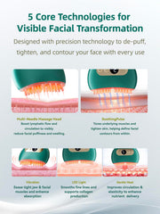 Kinbana Red Light Therapy panel emits 630-650nm to support skin tone and firmness