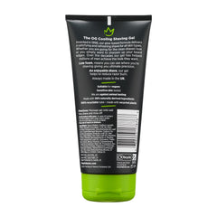 King of Shaves cooling shave gel being applied for smooth blade glide