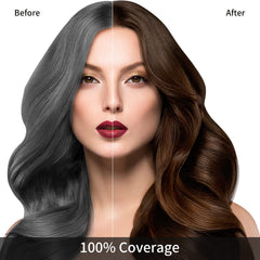 KINGMING Gray Hair Coverage shampoo dispensing for easy root-to-tip color