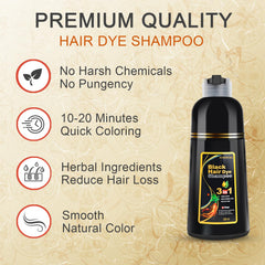 KINGMING application on hair demonstrates simple daily routine and even color