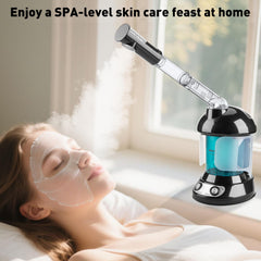 KINLITO mist closeup steamer highlights ultra-fine 1 to 5 micron mist for absorption