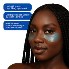 KINPUR blue hydrogel eye masks provide a 15-minute depuff and refresh.