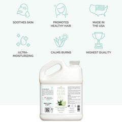 KinRose Care Aloe Vera Gel applied to the face for cooling moisture.