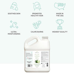 KinRose Care Aloe Vera Gel pour demonstrates easy sun exposure use for soothing skin