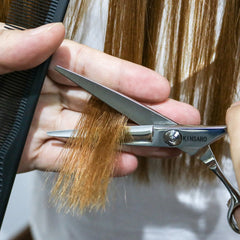 KINSARO 440C barber scissors deliver sharp edge retention for long salon days.