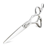 KINSARO 6-inch professional hair scissors blade close-up for precision cuts.
