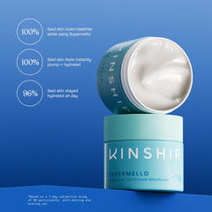 Kinship Supermello texture-swatch reveals fluffy, non-greasy moisture for daily use
