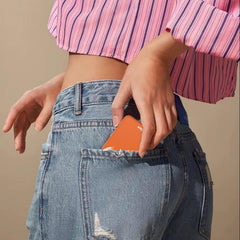 Kintion pocket mirror double-sided open shows 1x/3x magnification for precise makeup checks.